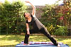 4. Prenatal Yoga Angled Flank Stretch Posture