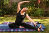 6. Prenatal Yoga Single Leg Stretch