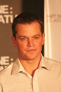 Matt Damon promoting the film The Bourne Ultimatum